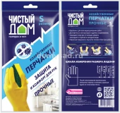 Перчатки Чистый Дом хозяйственные S 1/240 (Т/Э) ЧЗ