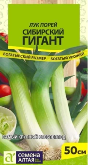 00027671_Лук порей Сибирский Гигант 1г серия Сибирские гиганты (Сем Алт)