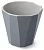 Палермо кашпо со вставкой 1,8л d16,7 h15,3 см С316ТСЕР темно-серый 1/20 Мартика