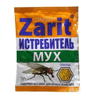 ЦБ-00005851_Средство от мух гранулы Истребитель Спайдер 20г (Летто)