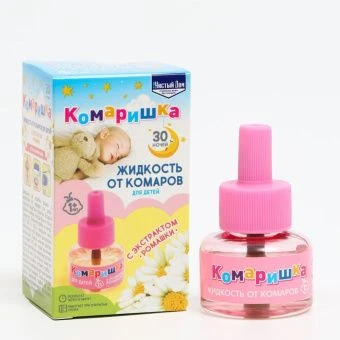 00005968_Жидкость от комаров 30 ночей Комаришка Чистый Дом (ТЭ)