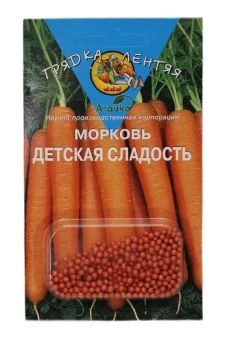 00029433_Морковь ГРАНУЛЫ Детская Сладость 300шт серия Грядка Лентяя (Агрико)