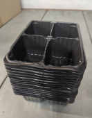 Уценка Кассета для рассады 4 ячейки длина 182мм ширина 134мм h60мм 0,18л 1/10/200 Агроком