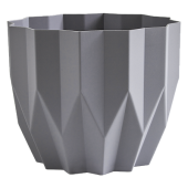 Геометрия кашпо 0,8л d13см h16см серый 1/27 (ФлораПласт)