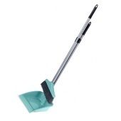 Совок со щеткой с высокой ручкой Перфетто бирюзовый С863БИР 1/11 Мартика