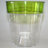 Протея 1,4л Зеленый ободок d13,5  h15