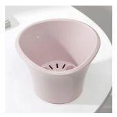 Лагуна кашпо со вставкой 0,6л d13см h9см бисквитный 1/24 (ФлораПласт)