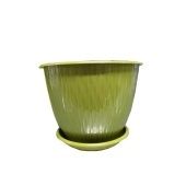 Корсика горшок с поддоном 1,8л d17 h13 папоротник 1/27 (ТехПласт)