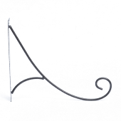 Крючок для подвесных кашпо 250*30*350мм черный сталь (ФлораПласт)