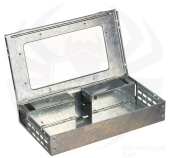 Мышеловка живоловка стальная, прозрачное окно 1/20 ДЕЗ-ЭКСПЕРТ