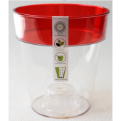 Протея 1,4л Красный ободок d13,5  h15