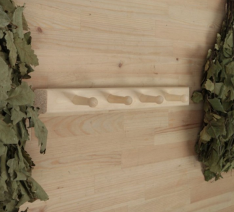 Вешалка 4-х рожковая липа 35х6,5х7см арт.32136 15 (БШ)