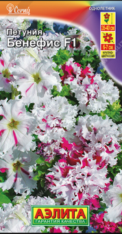 Петуния Бенефис крупноцветковая бахромчатая (Аэлита)