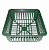 Корзина для луковичных квадрат 29,5x24,5см зеленая 1/100 (ГС)