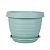 Толедо горшок с поддоном 4,5л d24 h17,5 мята 1/17 (ТехПласт)