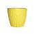 Эви VipSet горшок с дренажной системой 1,5л со вставкой 0,9л желтый d14 h12,8 1/15 (Сантино)