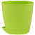 Блюз кашпо с поддоном 1,5л d14 h13см фисташковый (ФлораПласт)