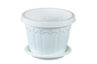 00019760_Флавия кашпо 0,6л d120 h90 белый (ФлораГр
