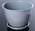 Корсика горшок с поддоном 2,4л d19 h14,5 серый муссон 1/20 (ТехПласт)