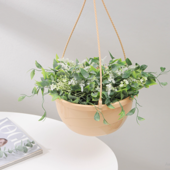 Мальва кашпо подвесное 4,7л d25 h13 кремовый 115 (Джетпласт)