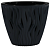 Вдохновение кашпо 2,25л d17 h17 антрацит (ФлораПласт)