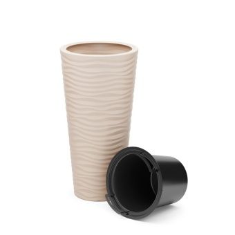 00038239_Оазис кашпо 43л со вставкой 10л светло бе