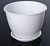 Корсика горшок с поддоном 1,8л d17 h13 белый 1/27 (ТехПласт)