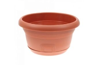 00009821_Миска кашпо 2л d20 терракот с поддоном (Ф