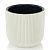 Линеа кашпо 1,1л d135 h119 слоновая кость 1/36 (ФлораПласт)