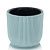 Линеа кашпо 1,1л d135 h119 серо-голубой 1/36 (ФлораПласт)