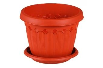 00019761_Флавия кашпо 0,6л d120 h90 терракот (Флор