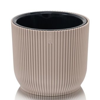 ЦБ-00027026_Линеа кашпо 2,3л d170 h147 темно-бежевый 124 (ФлораПласт)