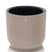 Линеа кашпо 2,3л d170 h147 темно-бежевый 1/24 (ФлораПласт)