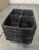 Уценка Кассета для рассады 4 ячейки длина 182мм ширина 134мм h60мм 0,18л 1/10/200 Агроком