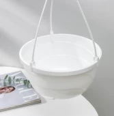 Мальва кашпо подвесное 4,7л d25 h13 белый 1/15 (Джетпласт)