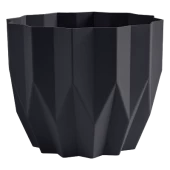 Геометрия кашпо 0,8л d13см h16см антрацит 1/27 (ФлораПласт)