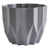 Геометрия кашпо 0,8л d13см h16см серый 1/27 (ФлораПласт)