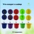 Горшок круглый Color 0,3л d9см h6,8см разноцветные упаковка 10шт 145 (ГС)
