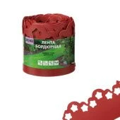 Бордюрная лента фигурная красная 0,15x9м 1/6