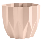 Геометрия кашпо 0,8л d13см h16см пудра 1/27 (ФлораПласт)