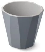 Палермо кашпо со вставкой 1,8л d16,7 h15,3 см С316ТСЕР темно-серый 1/20 Мартика