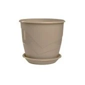 Венеция фиалочница горшок с поддоном 0,75л d12 h10,5 фраппе 1/10/60 (ТехПласт)