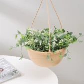 Мальва кашпо подвесное 4,7л d25 h13 кремовый 1/15 (Джетпласт)