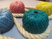 Шпагат ДЖУТОВЫЙ 100м 1120текс цветной ассорти 1/30 (ЭБИС)