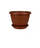 Флора горшок с поддоном 2,6л d20 h14 терракот 1/30 (ТехПласт)