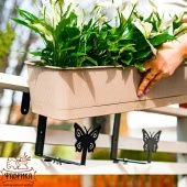 Подставка балконная комплект кронштейнов 2шт 203-016В Бабочки  (ФИК)