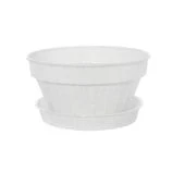 Виолетт Классик кашпо с поддоном 2л d20 h10,5 мраморный (Ангора) 1/60