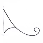 Крючок для подвесных кашпо 250*30*350мм черный сталь (ФлораПласт)