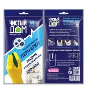 Перчатки Чистый Дом хозяйственные M 1/12/240 (Т/Э)