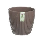 Эви VipSet горшок с дренажной системой 1,5л со вставкой 0,9л шоколад d14 h12,8 1/15 (Сантино)